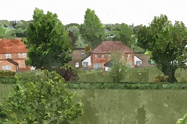 Artist's impression of the proposed homes in Broad Oak