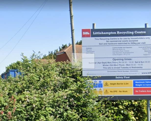 Littlehampton's household waste recycling centre