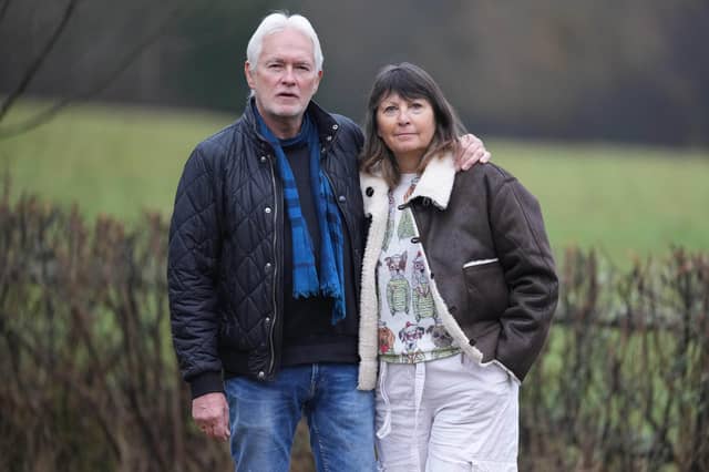 Phil and Christine Straker live right next to Crowborough Training Camp, which is now housing asylum seekers. Photo: Eddie Mitchell