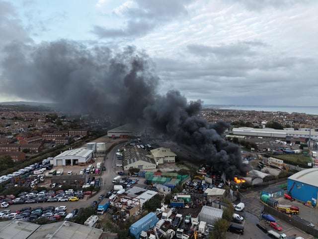 The scene of the fire. Picture: Eddie Mitchell