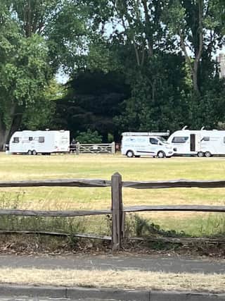 Travellers have been spotted at a school in Chichester.
Pic by Eddie Mitchell