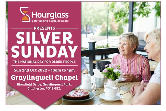Graylingwell Chapel will host Hourglass's Silver Sunday celebration on October 2.