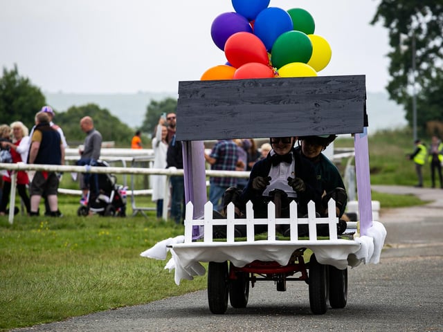 Plumpton's Jubilee weekend ended with the Big Event at Plumpton Racecourse, which included a pageant through the village, a fairground with village stalls, plus a soap box race and a live band.