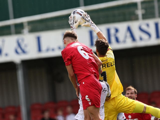Action from Worthing's win at Dover in National League South