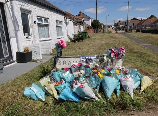 FLOWERS and pictures have reportedly been removed from a memorial of a man killed after he was hit by a police car.
