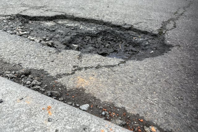 The County Council says extreme weather may have contributed to the number and severity of potholes in the region.