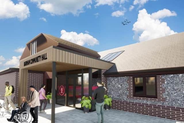 How the new entrance to Barnham Community Hall could look
