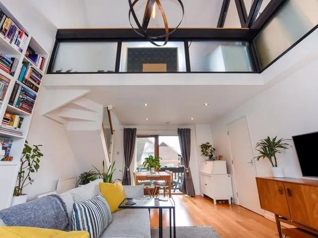 The double-vaulted ceiling gives the property a rare, and spectacular, sense of scope.