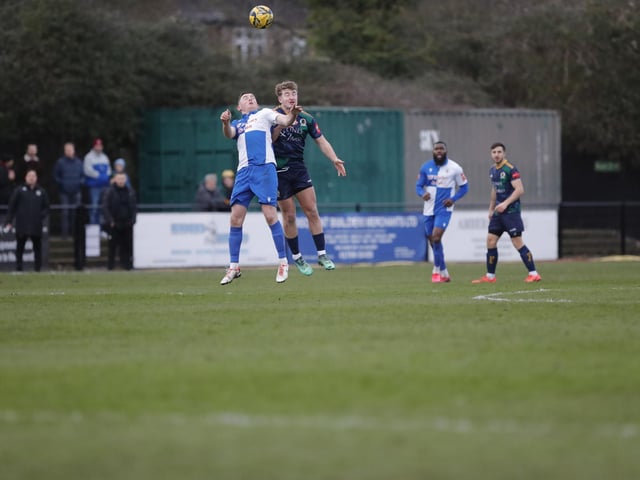 Horsham FC in action at Hornchurch in the Isthmian premier division