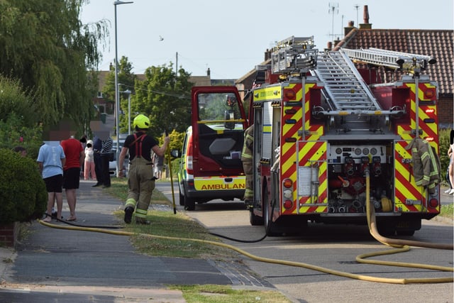 East Sussex Fire and Rescue Service in Eastbourne. Picture from Dan Jessup