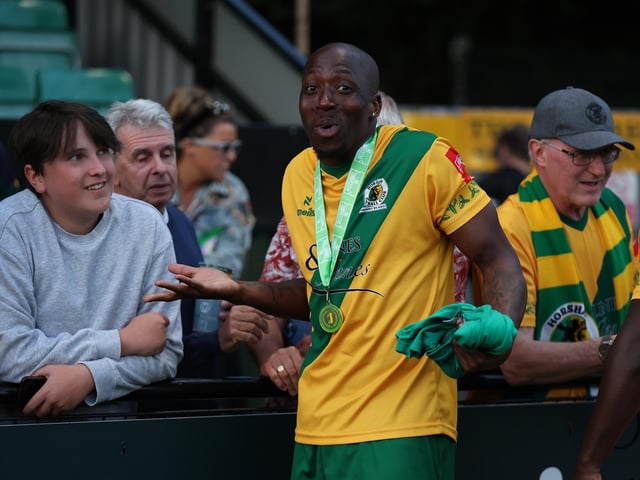 Natalie Mayhew's pictures of Horsham FC's Isthmian League title celebrations