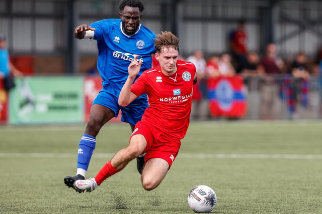 Action from Eastbourne Borough's pre-season friendly win at home to Aldershot
