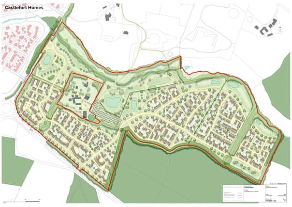 Indicative layout of proposed homes south of Uckfield