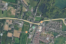 Report of a crash on the A27 Arundel Road Eastbound near Fontwell | Google Maps