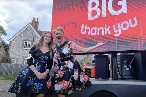 Jodie Kidd and Jess Webb at Goodwood