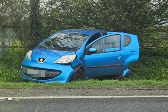 The A27 was partially blocked eastbound after a collision at Hammerpot, near Angmering, around 3pm on Thursday (April 11)