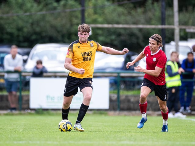 Action from the pre-season friendly between Three Bridges and Crawley Town. Crawley Town won 2-1 thanks to two goals from Danilo Orsi. Picture: Eva Gilbert