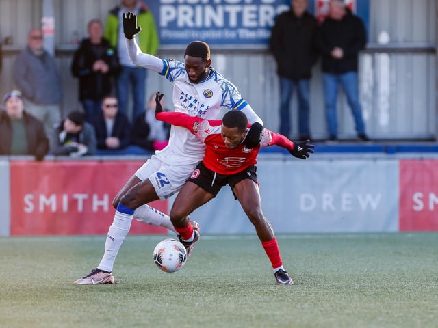 Action from Eastbourne Borough's 2-1 Boxing Day win at Havant and Waterlooville in National League South