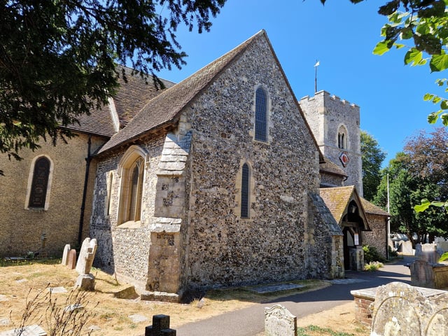 Parts of Rustington Parish Church date back to around 1100
