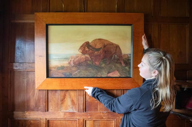 ‘The Return of the Buffalo Herd’ (1901), by Edward Julius Detmold (1883-1957) has gone on display at Bateman's