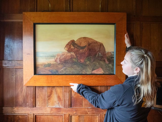 ‘The Return of the Buffalo Herd’ (1901), by Edward Julius Detmold (1883-1957) has gone on display at Bateman's