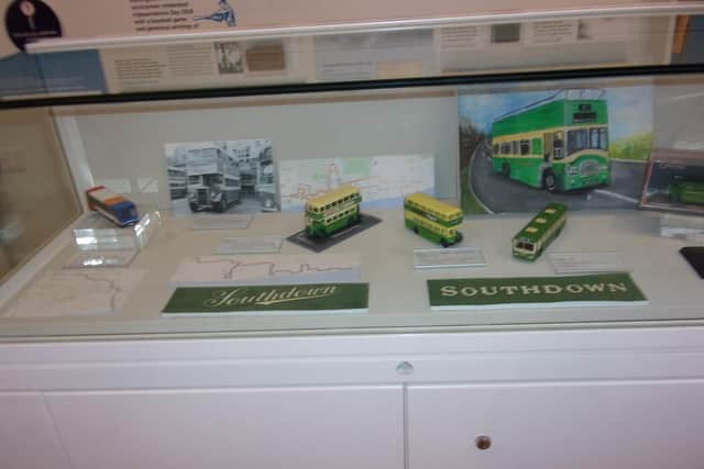 Rustington Museum has a whole display focused on Southdown buses, including photographs and models