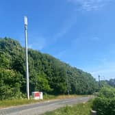 The monopole mast in Nevill Road. Image: Lewes District Council