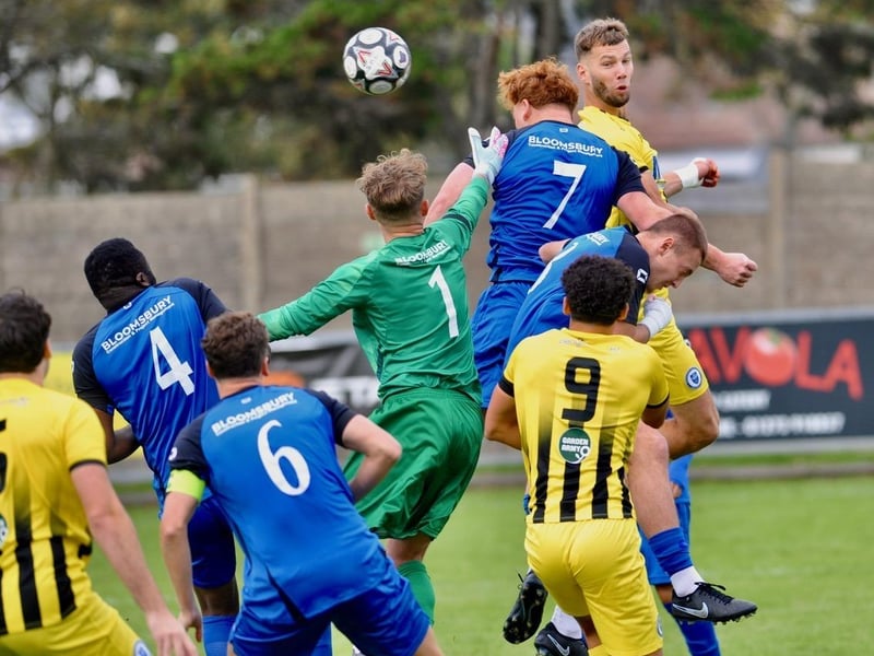 Haywards Heath Town beat Shoreham 4-0 in the SCFL Premier | Picture: Stephen Goodger