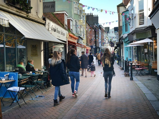 Hastings Old Town: George Street. 