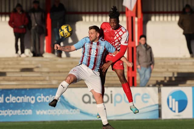 Sam Adams was among the scorers as Hastings won 4-1 at Potters Bar | Picture: Scott White