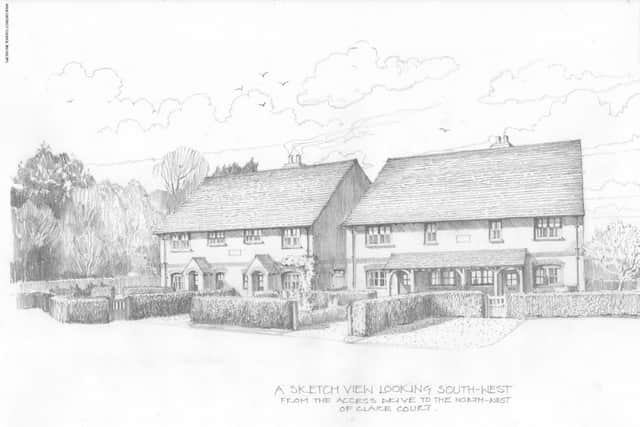 A sketch of the new Eastergate homes