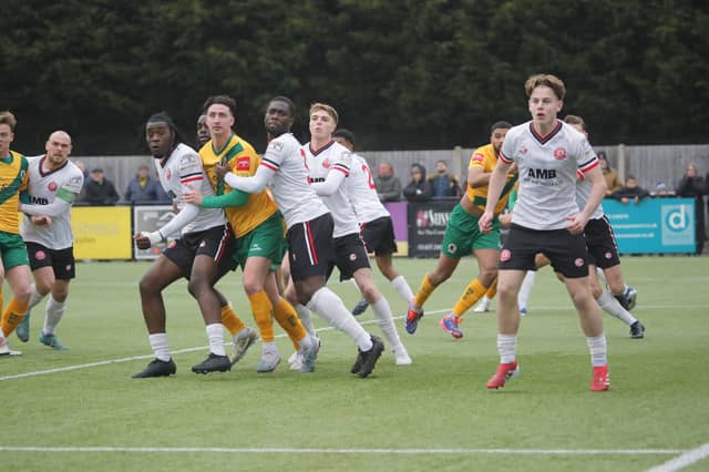 Promotion-chasing Horsham FC were held to a 1-1 draw at home by visiting Chatham Town