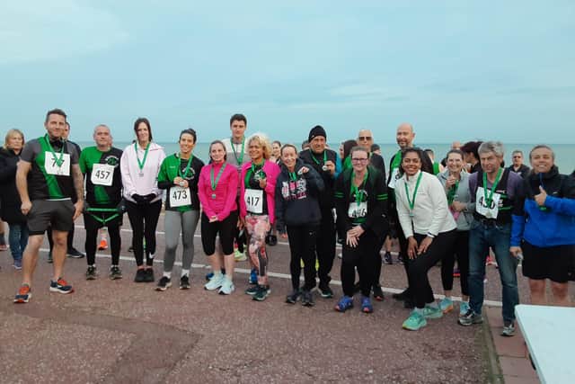 New Hastings Runners members at the spring midweek 5k