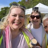 Mims Davies MP with fellow marshals for Mid Sussex Marathon 2024.