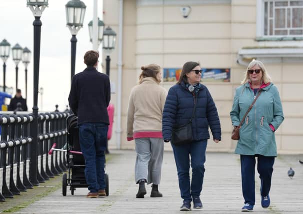 Photos taken today (Wednesday, December 4) show members of the public sitting down or taking a stroll on the pier – which had been closed since October 10 due to storm damage.