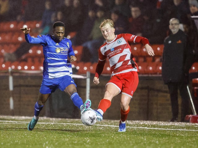 Action from Eastbourne Borough v Aveley