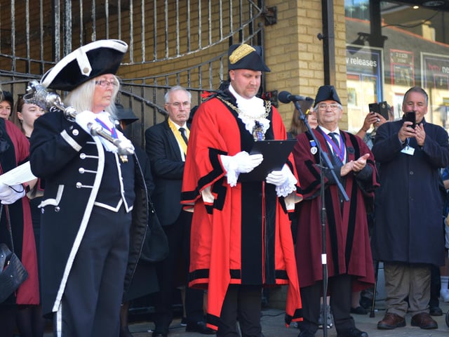 Hastings' Proclamation: The Mayor of Hastings, Cllr James Bacon, read the local Proclamation of the new King at 3pm on Sunday 11 September in Queens Square.