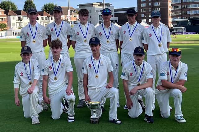 Chichester Priory Park's U14 Champions League winners