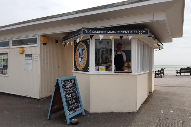 New independent bakery Magpies Magnificent Pies has opened in a kiosk at the land end of Worthing Pier