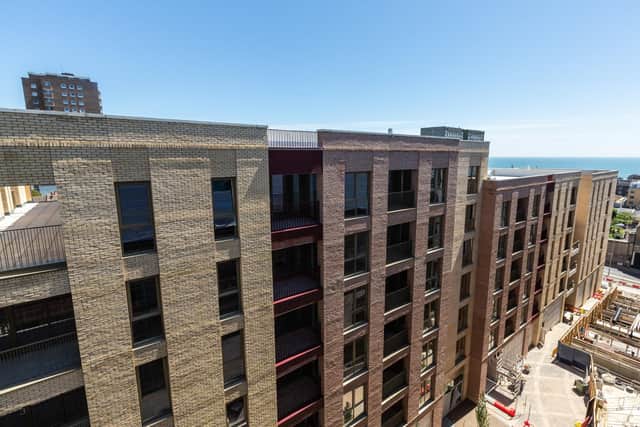 First look as scaffolding comes down at £120million development in Brighton