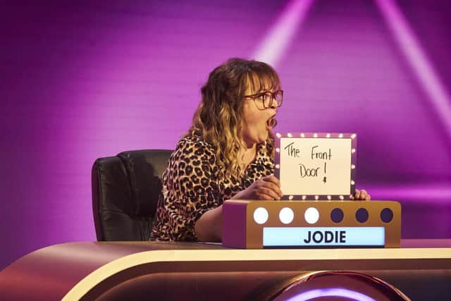 Jodie Munday, landlady of the King's Head pub in Horsham appears on TV's Blankety Blank this Saturday (September 23). Photo BBC