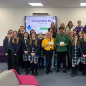 Felpham students were invited to the cheque presentation ceremony