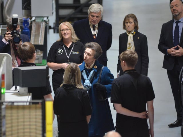 The Princess Royal visits Focus SB in St Leonards on November 22 2023.