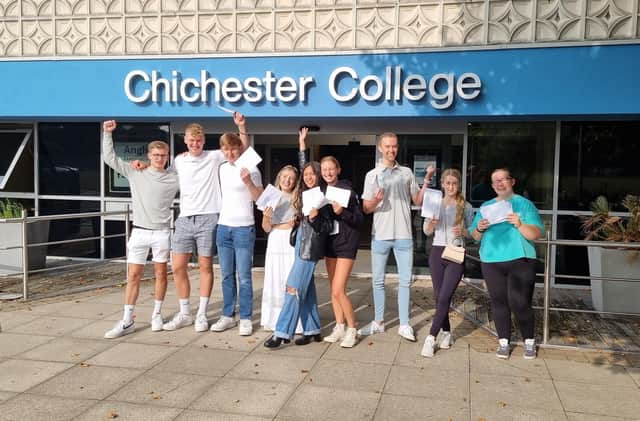 Chichester College celebrate A-level results
