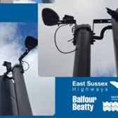 Damaged traffic lights in East Sussex. Photo: East Sussex Highways.