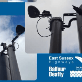 Damaged traffic lights in East Sussex. Photo: East Sussex Highways.