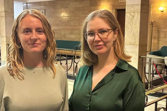 Green councillors Katie Thornton and Natasha Davie