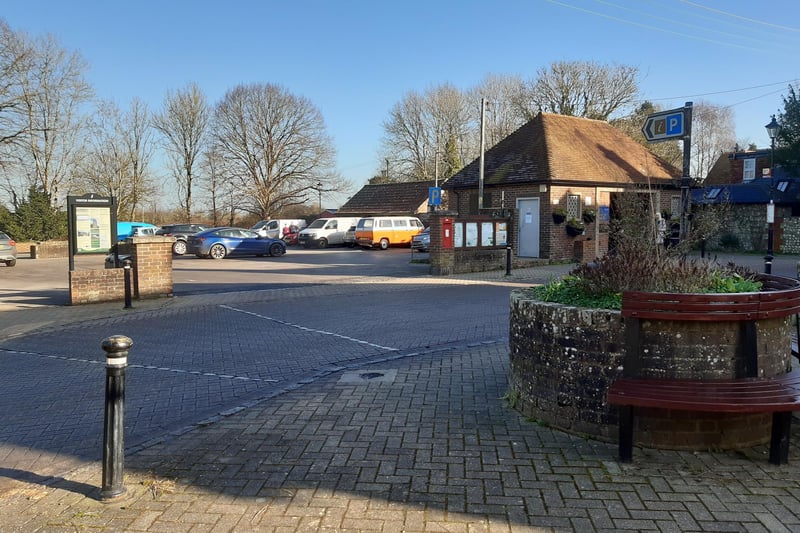 There is a free car park in The Street in Bramber, or you can reach here by bus