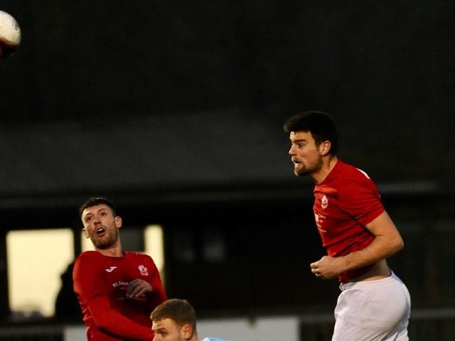 Action from Arundel FC's 2-1 win at home to Worthing United in the SCFL division one
