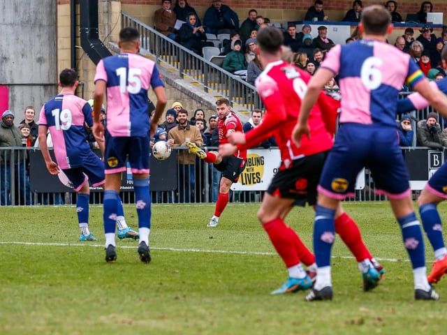 Action and goal celebrations from Eastbourne Borough's fine 3-1 win at Dulwich Hamlet in National League South